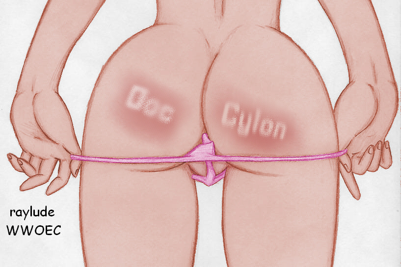 raylude girl reveals doc cylon's logo spanked into her bottom