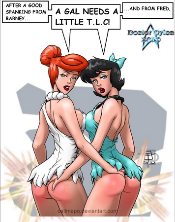 wilma and betty after being spanked
