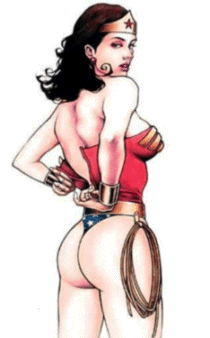 wonder woman with a red bottom animated version by doctor cylon