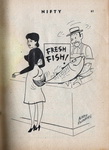 fresh fish whacks customer's fanny