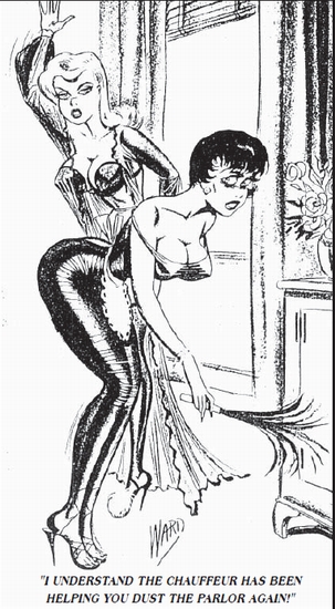 humorama bill ward f/f a girl spanking the bent-over maid