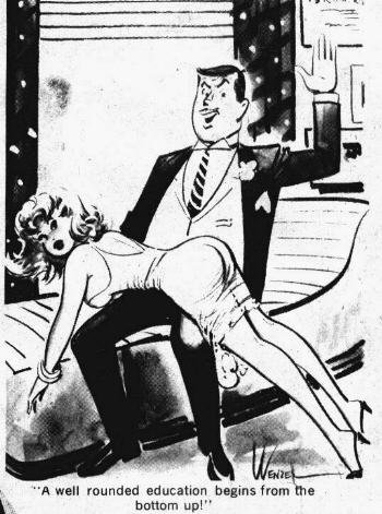 man spanks girl cartoon
