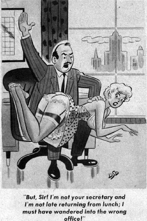 man spanks girl cartoon