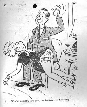 frank beaven birthday spanking cartoon