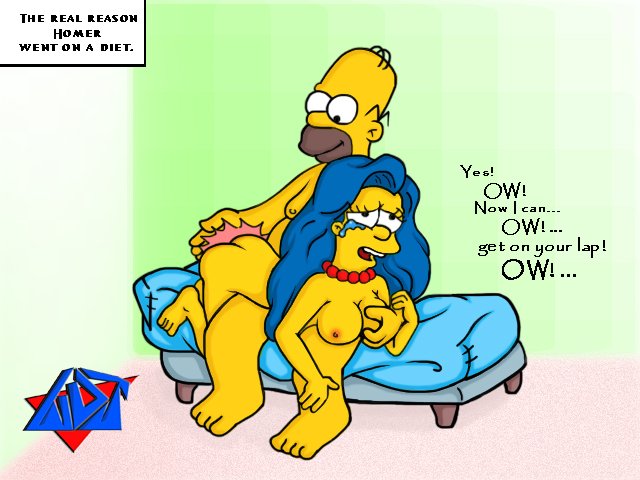 homer diets so he can turn marge over his knee