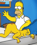 homer spanks marge simpson