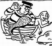 taunting mermaid spanked by sailor