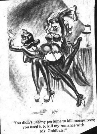 humorama bill ward one chorus girl spanking another