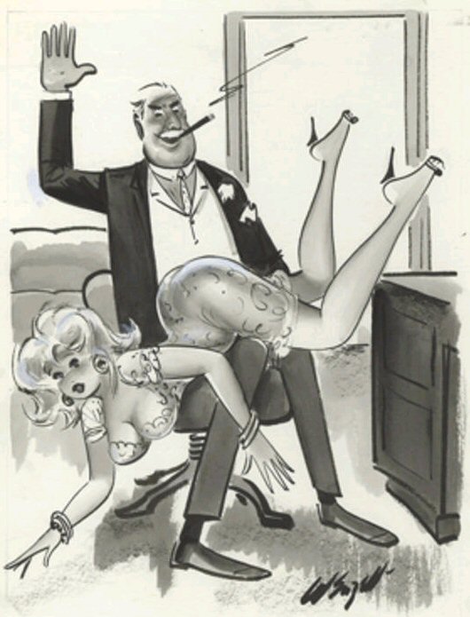 humorama bill wenzel tight dress spanking
