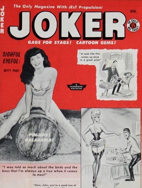 joker aug 1958 cover with stanley rayon shrink spanks patient