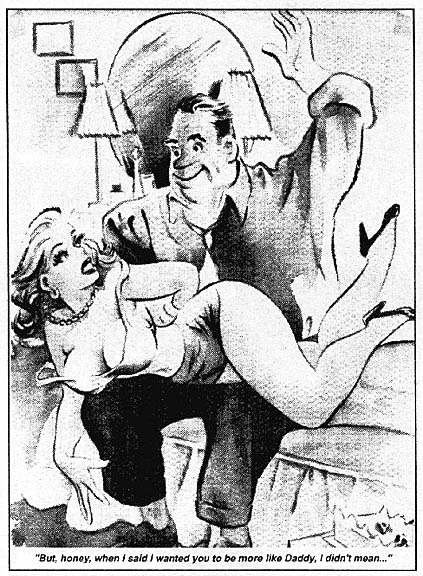 husband spanks wife cartoon by kirk stiles