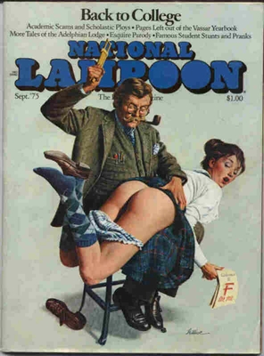 National Lampoon Sept. 1975 Issue spanking cover