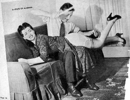posed model spanking later in time than those above, from an unknown source