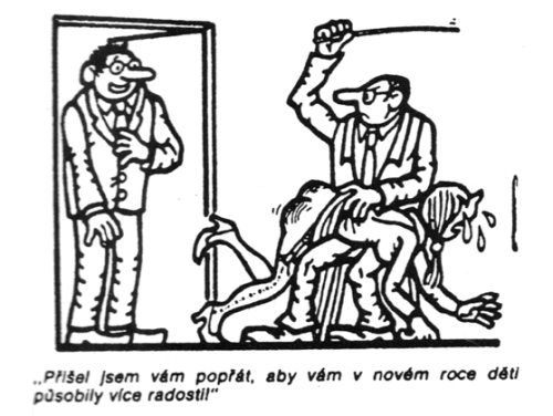 neprakta spanking cartoon czech Dikobraz