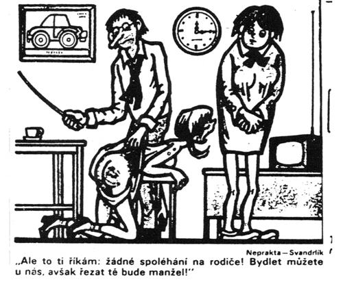 neprakta spanking cartoon czech Dikobraz