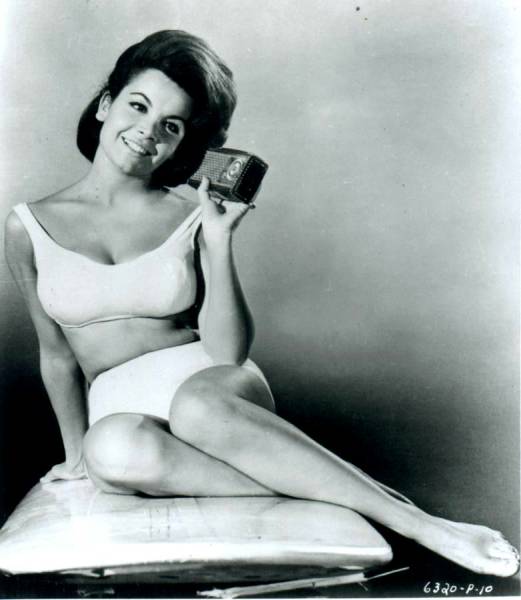 annette funicello in bikini with transistor radio