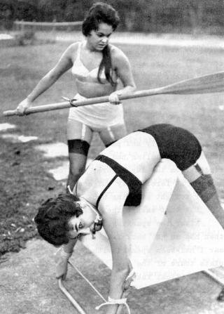 outdoor spanking photo of unknown origin