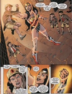 Wonder Woman seizes a son of Ares