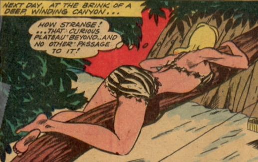 Camilla from Jungle Comics #43, looking just as she would OTK.