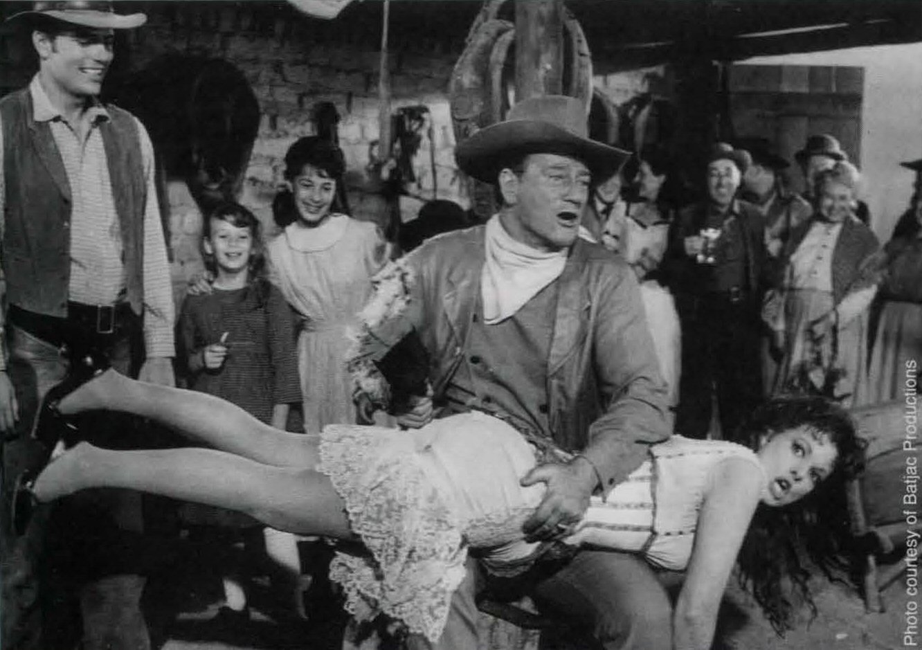 John Wayne and Maureen O'Hara in McLintock pose 2..jpg