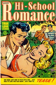 A Shameless Tease on the cover of Hi-School Romance #22