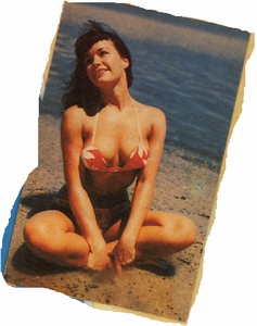 Bettie from a 60's(?) postcard, showing an attractive, wholesome, girl-next-door quality.