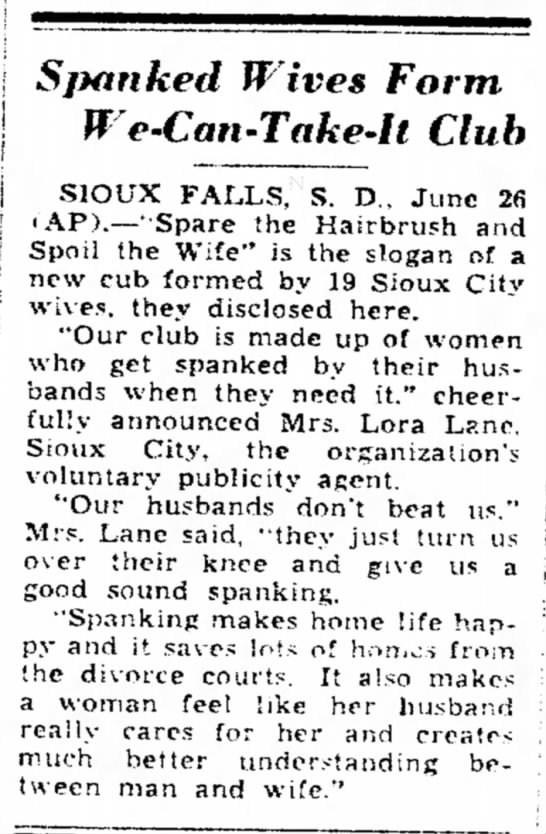 SpankedWivesClub June 26, 1937 Charleston Daily Mail.jpg
