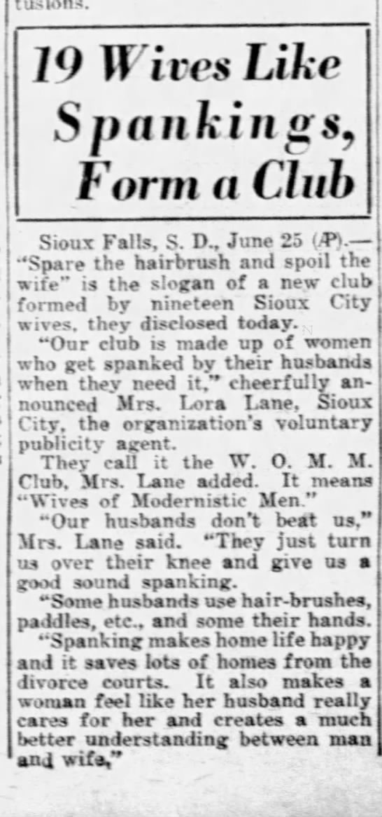 SpankedWivesClubJune 26, 1937 NY, NY Daily News.jpg