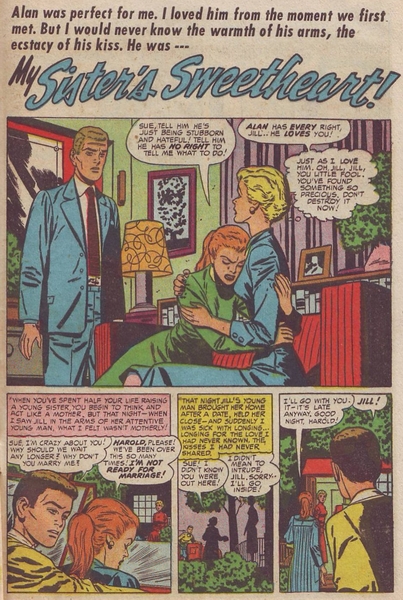 Young Romance #69 (May 1954).  Art is uncredited, but see text.