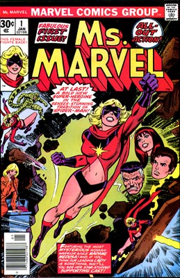 1st appearance of Ms. Marvel, in Ms. Marvel #1