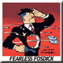Fearless Fosdick, famous parody of Dick Tracy.  All characters copyright Capp Enterprises, Inc.