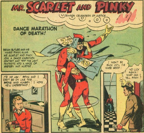 Dance Marathon of Death!  Mr. Scarlet should either have dressed differently or avoided dancing with a boy also wearing a &quot;flamboyant&quot; costume.