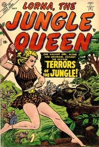 Lorna the Jungle Queen (July 1953).  Art by Sol Brodsky.  Published by Atlas Comics.