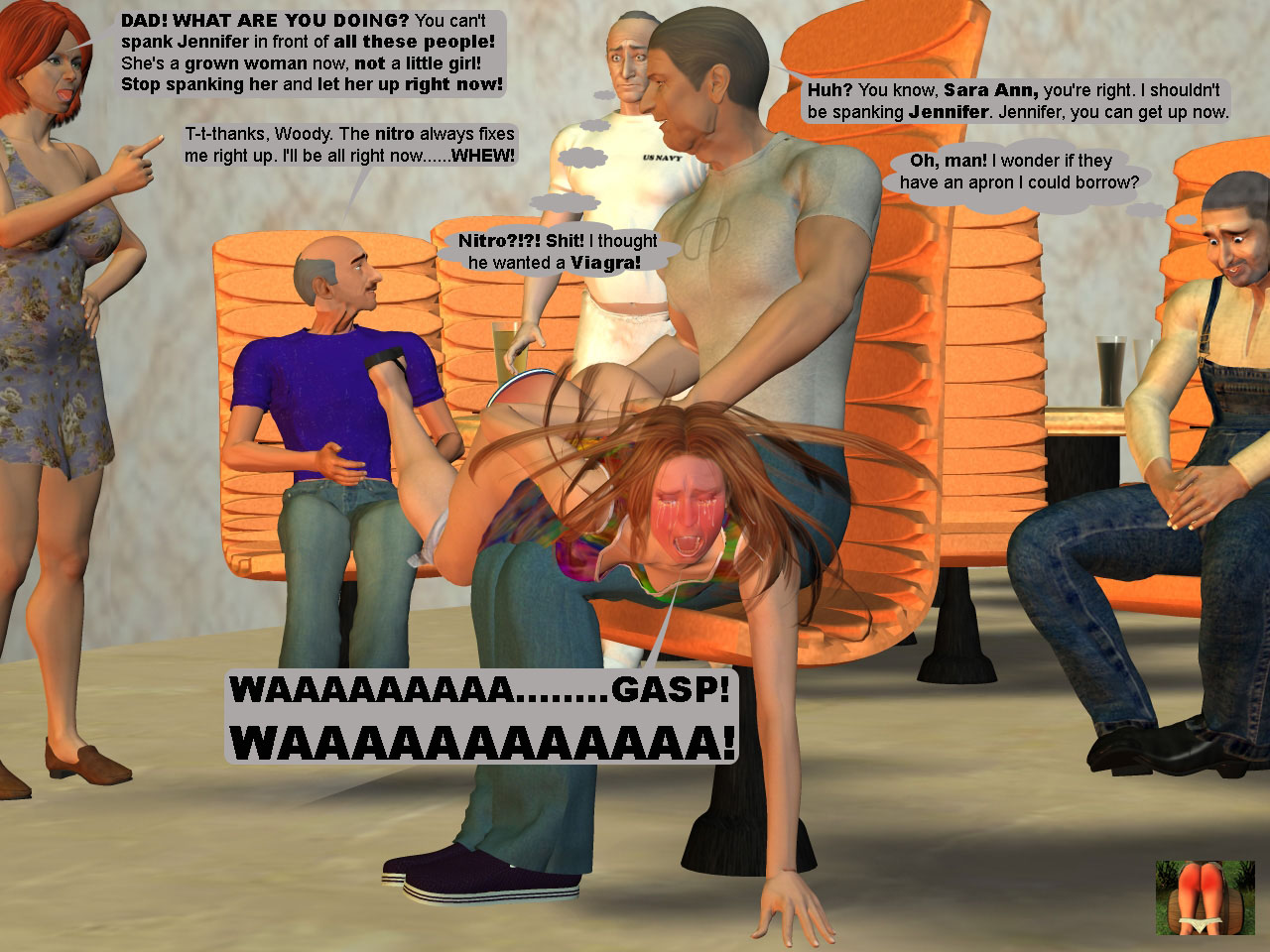 i'm betting mom doesn't know she's already on grand dad's &quot;needs a spanking list&quot;:D