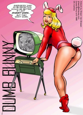 Dumb Bunny rabbit ears gag, revised from her first appearance with the rest of the Inferior Five back in Showcase.