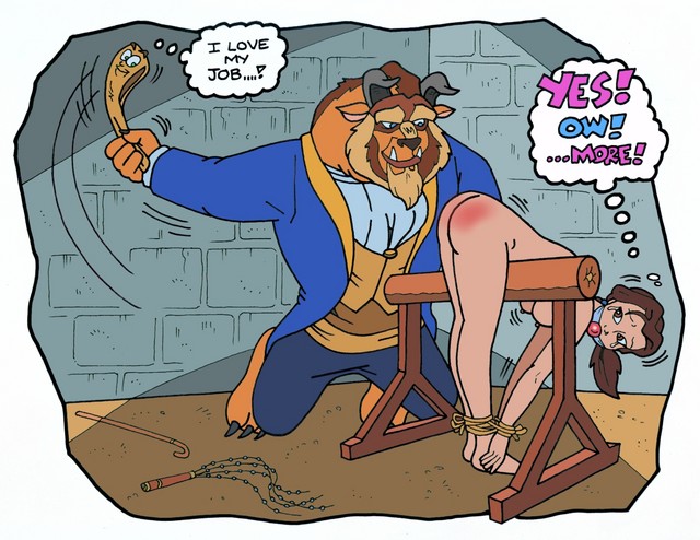 beauty and the beast spanking