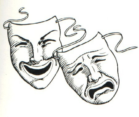 the dramatic masks of comedy and tragedy