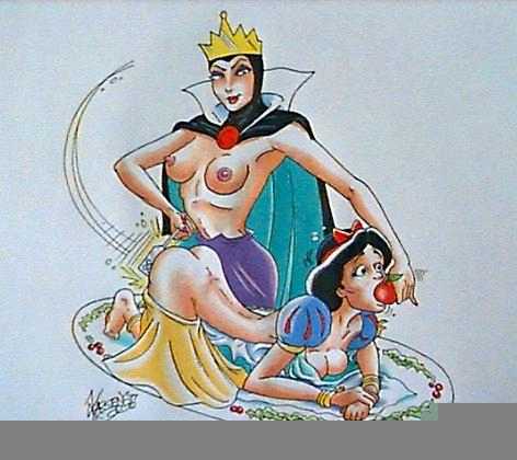 queen spanks snow white