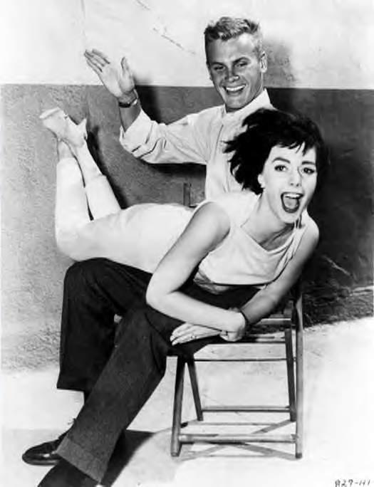 Tab Hunter spanks Natalie Wood