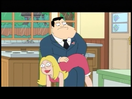 stan spanks francine on american dad