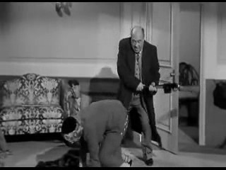 three stooges joe about to spank connie