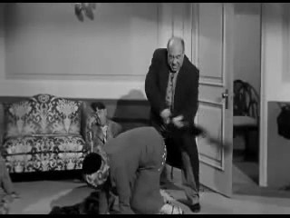 three stooges joe about to spank connie