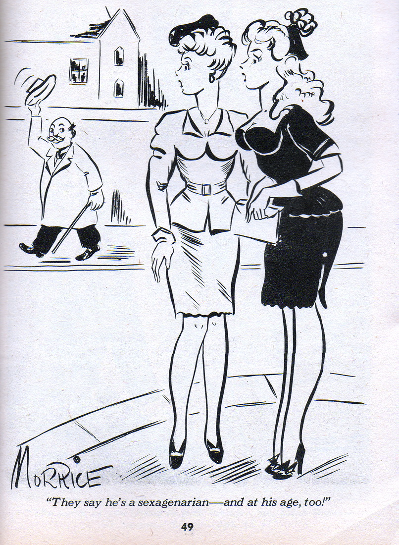 One of George Morrice's non-spanking cartoons, from the March 1961 iss...