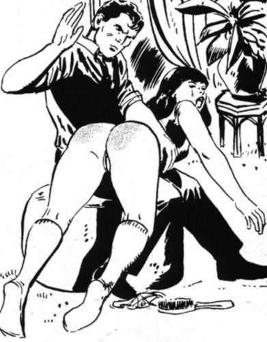 man gives woman a hard OTK spanking