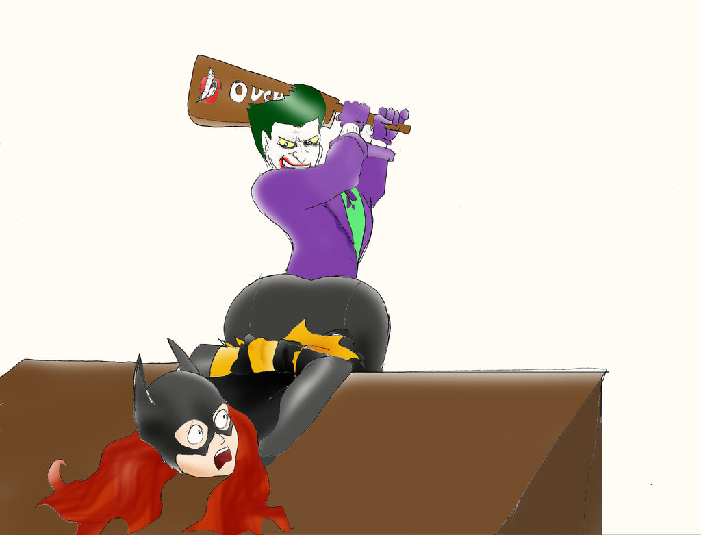 Joker Spanks Batgirl #6. 
