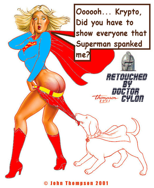 Krypto Reveals Supergirl's Spanking. 