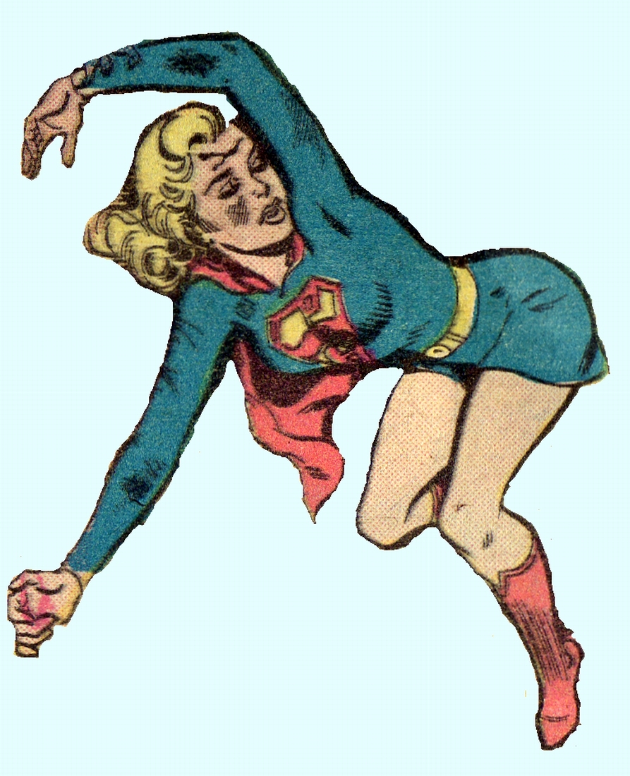 supergirl bending over 
