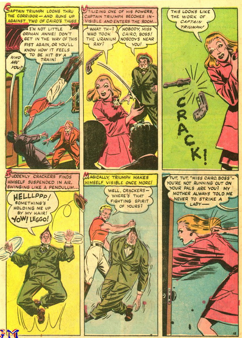 crack comics #28 page 12 before the spanking