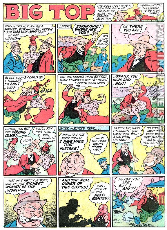 feature comics spanking page