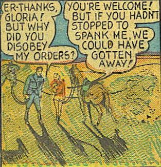 jungle comics #6 post-spanking panel